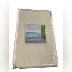Bamboo Bliss Two King Pillowcases 400 Thread Count